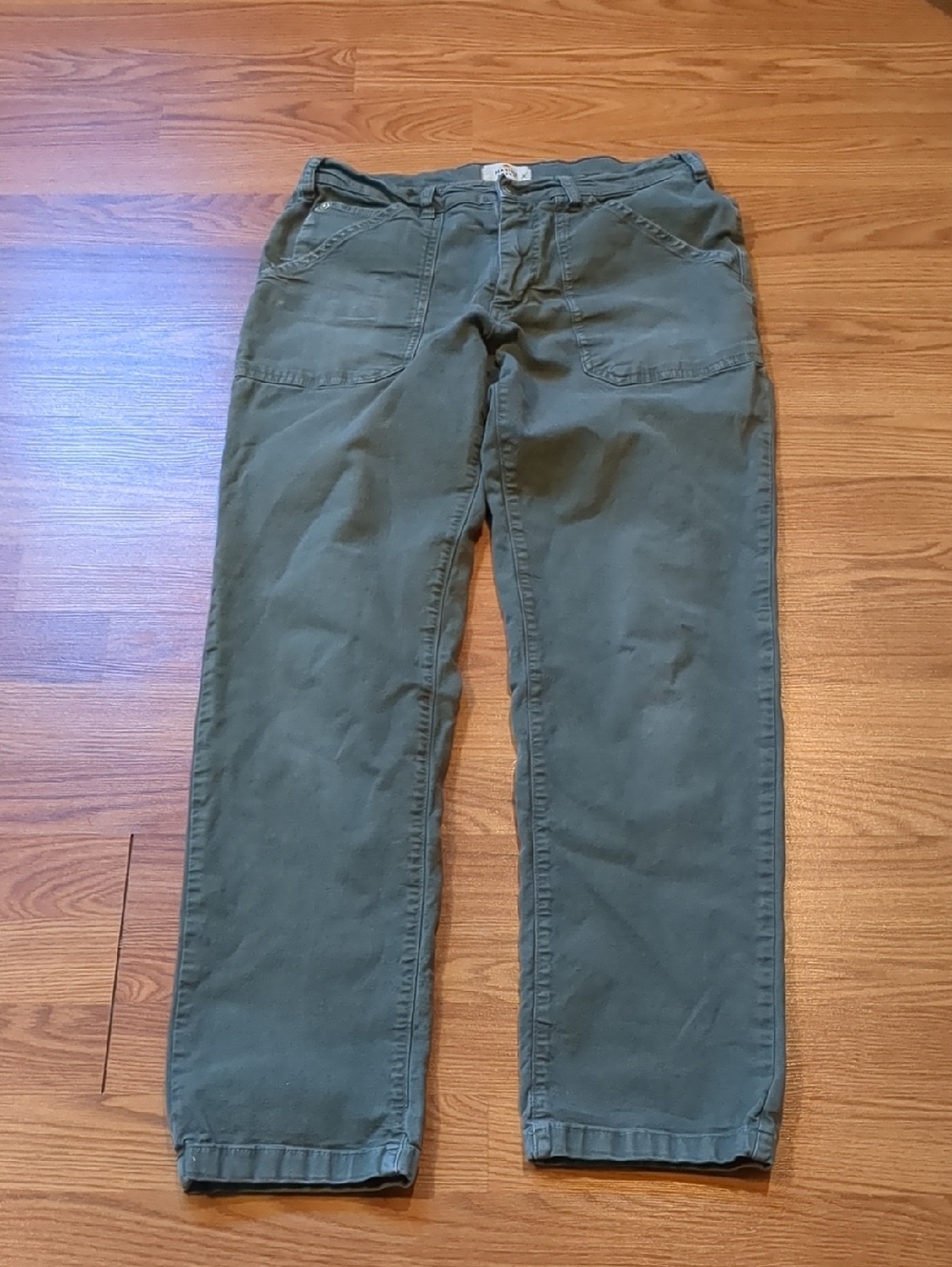 Marine Layer Maya Slim/Straight Utility Carpenter Pant- Faded Military Olive